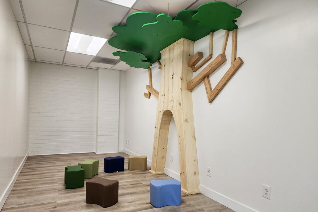 A Roomy Indoor Gym For Play & Learning